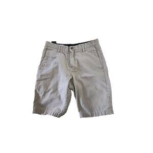 Volcom Mens 30 Shorts Flat Front Khaki Chino 10" Inseam, 30